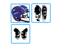 casque, gants, genouillères pour patinoire mobile