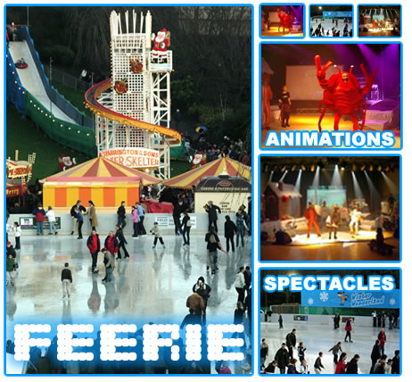 animations sur glace, spectacle sur glace, pleins feux ice