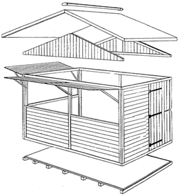 plan chalet village de noël